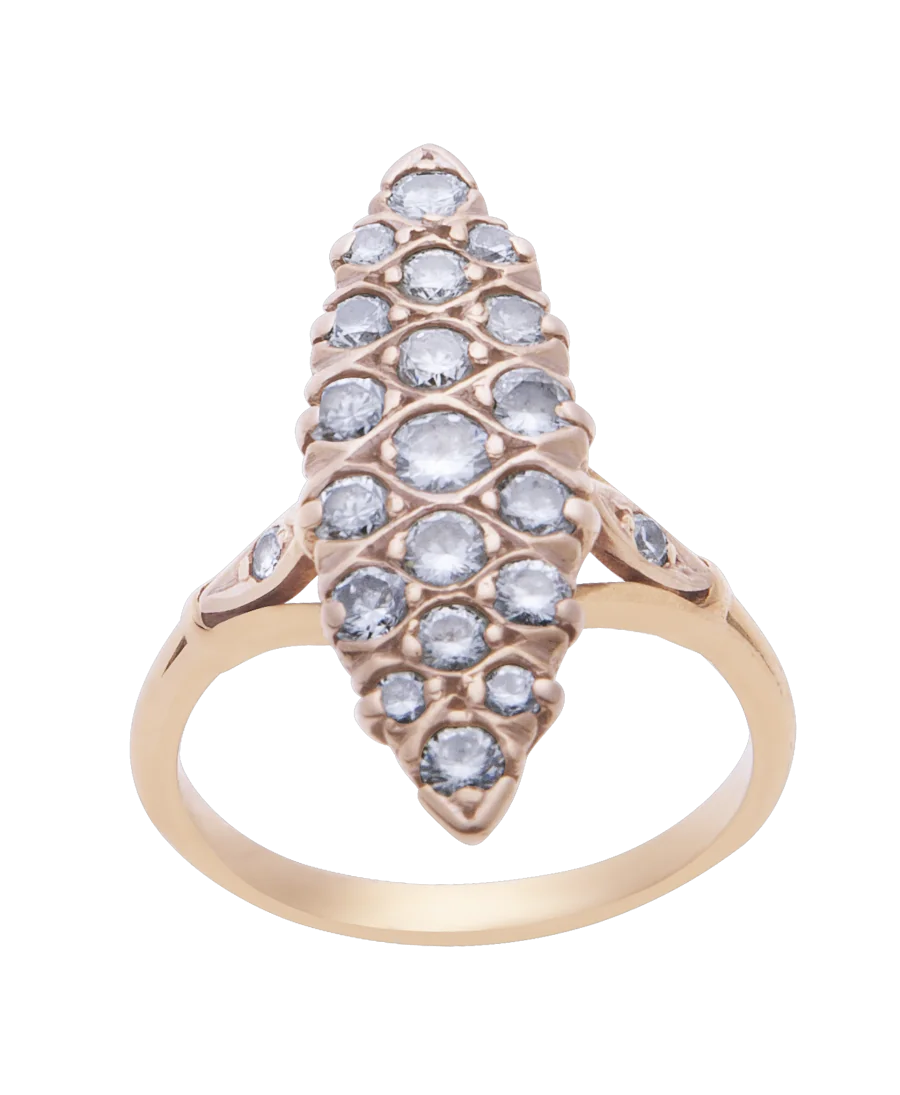 Bague marquise or 18 carats best sale