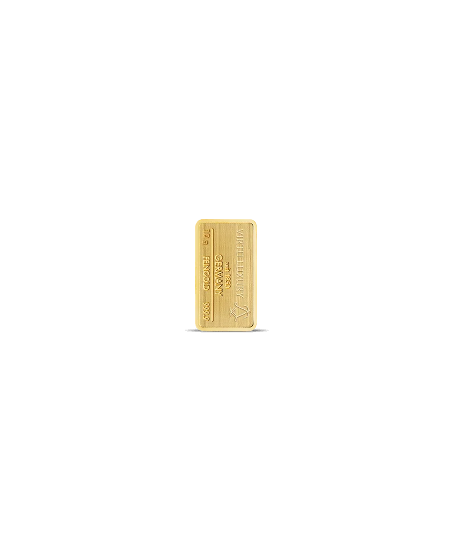 lingot de 10 Grammes d'or pur 24K en vente disponible chez VIRTU LUXURY